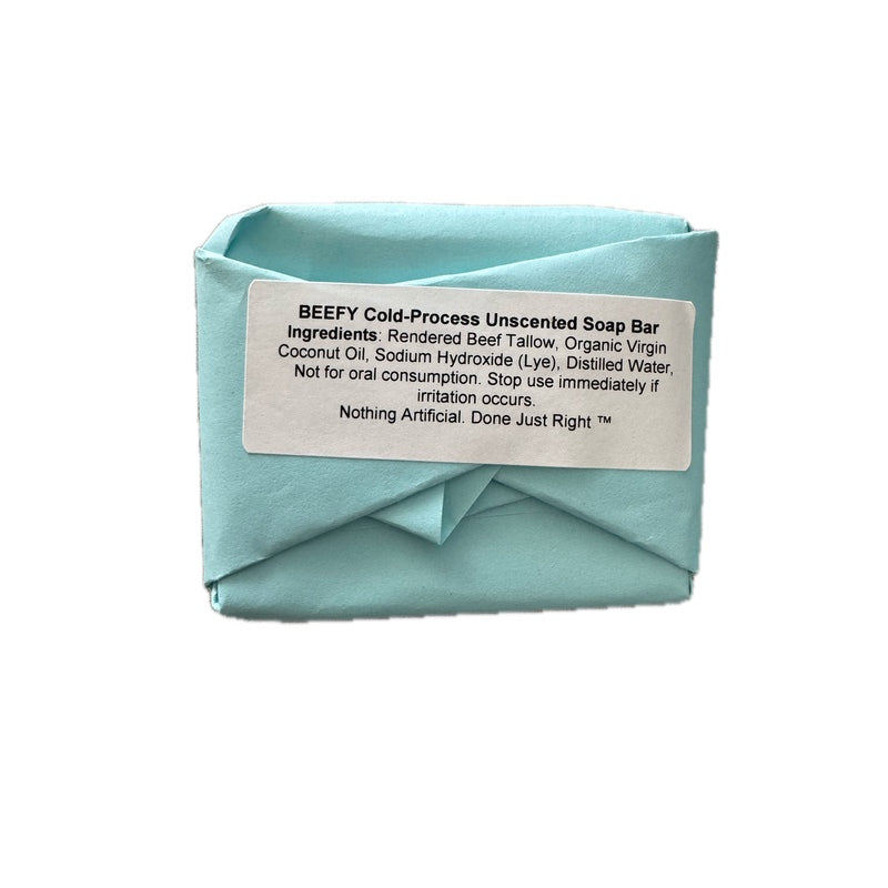 Unscented BEEFY™ Cold Process Soap Bar